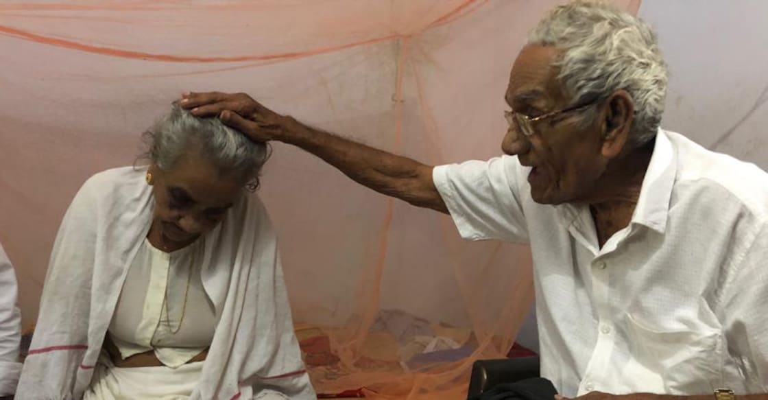 narayanan-sarada Narayanan and Sarada did not talk much, but he just touched her head.