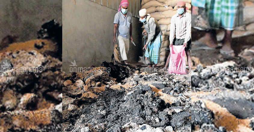 Flood-damaged rice, unfit for livestock, being processed in TN for Kerala market