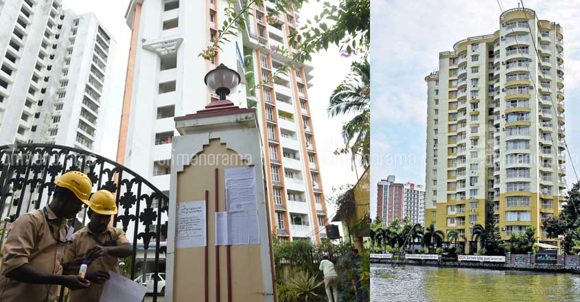 Maradu flats' doors, windows removed ahead of demolition