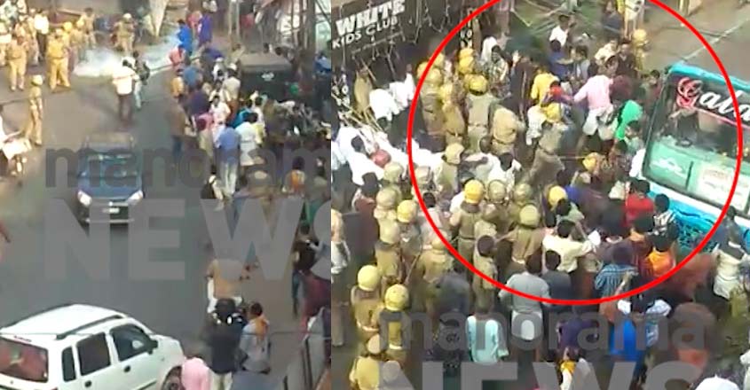 CPM workers stop RSS from conducting march in Neeleshwaram, clashes ensue