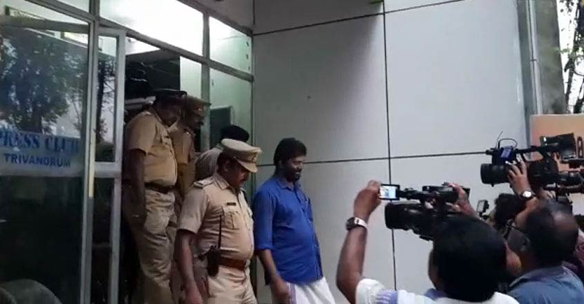Thiruvananthapuram Press Club secretary arrested for assaulting woman journalist, friend Thiruvananthapuram Press Club secretary arrested for assaulting woman journalist, friend