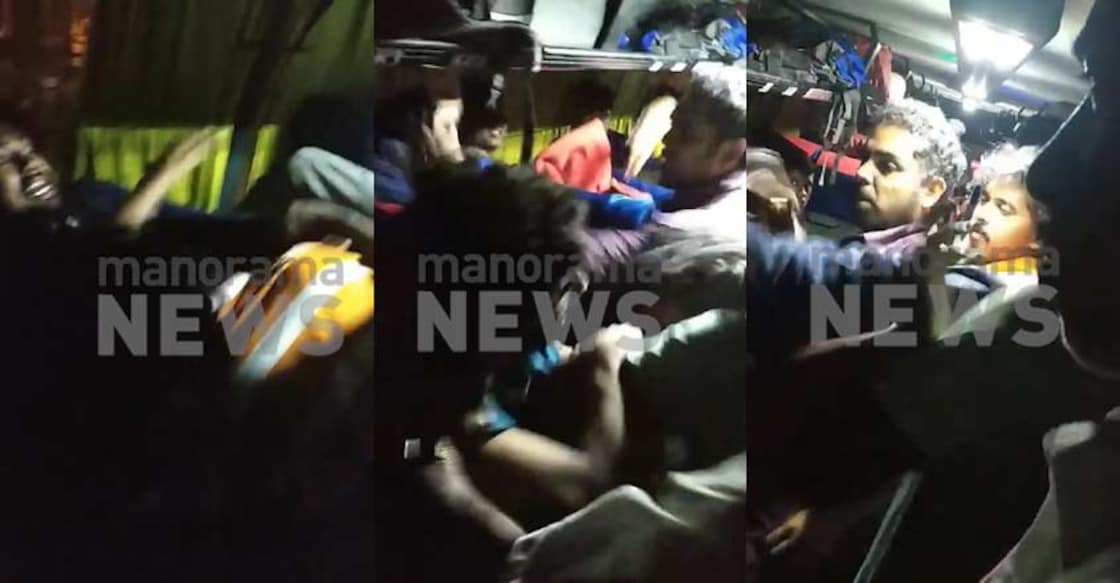 Clips of the fight which occured in Kallada bus Clips of the fight which occured in Kallada bus
