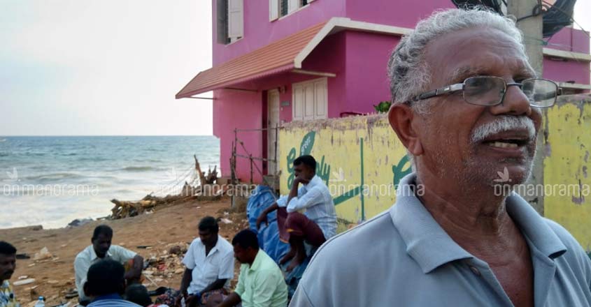 Pain and revelry as doom gets closer at Valiyathura coast Pain and revelry as doom gets closer at Valiyathura coast