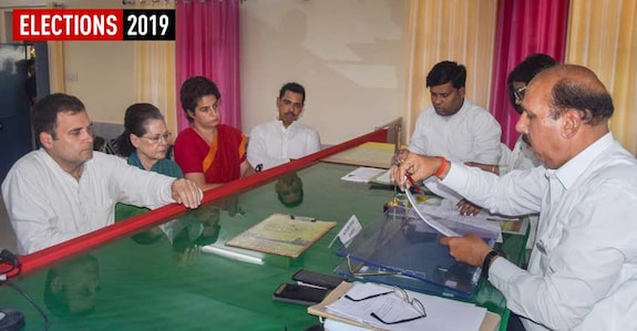 Rahul embarks on roadshow in Amethi ahead of filing nomination Rahul embarks on roadshow in Amethi ahead of filing nomination