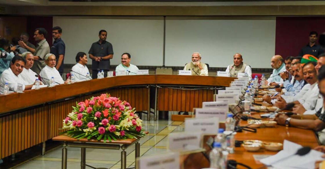 Most parties supported 'one nation, one election,' says Rajnath after all-party meet Most parties supported 'one nation, one election,' says Rajnath after all-party meet