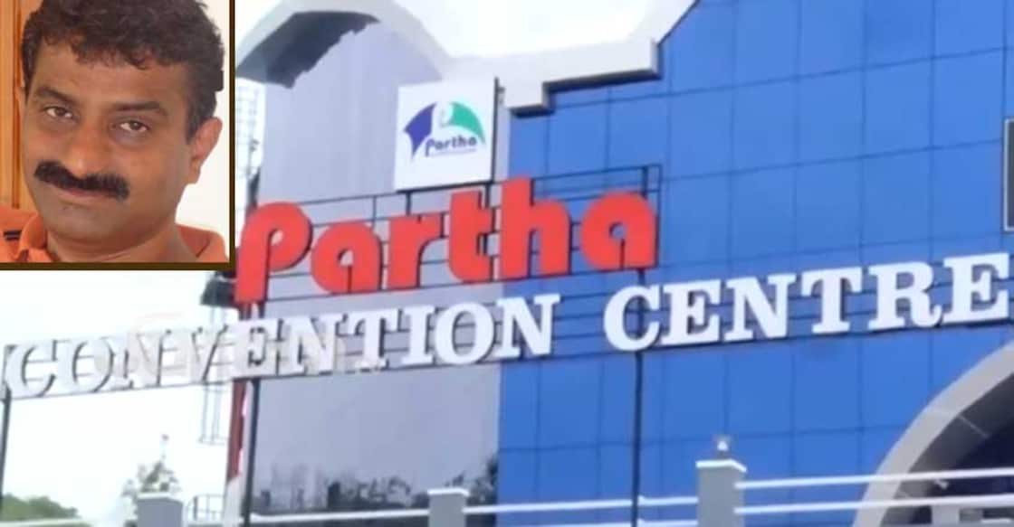 sajan-parayil-partha-convention-centre Sajan Parayil, 49, of Kottali in Kannur and Partha convention centre.