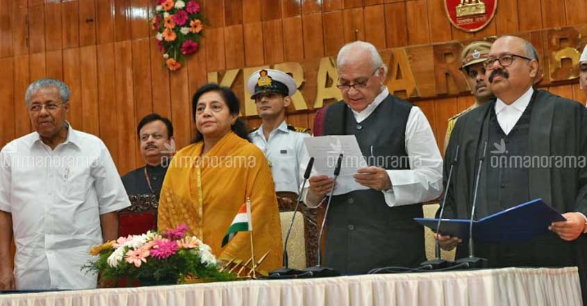 Arif Mohammad Khan sworn in as new Kerala Governor Arif Mohammad Khan sworn in as new Kerala Governor