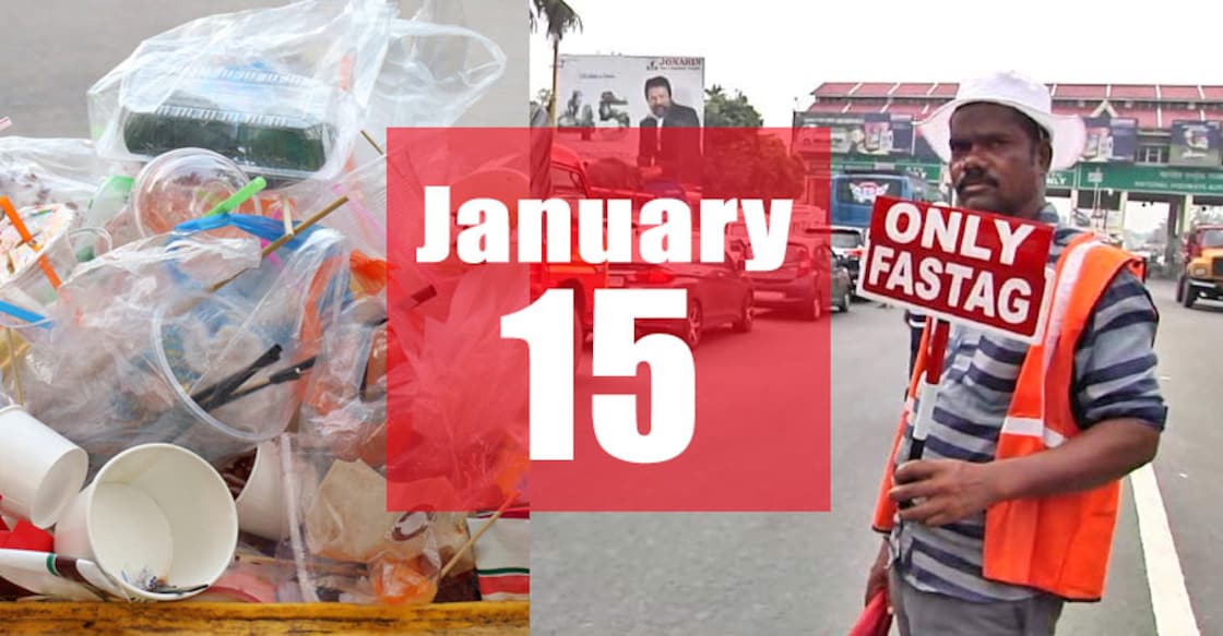 Remember: FASTag, fine for plastic to kick in tomorrow