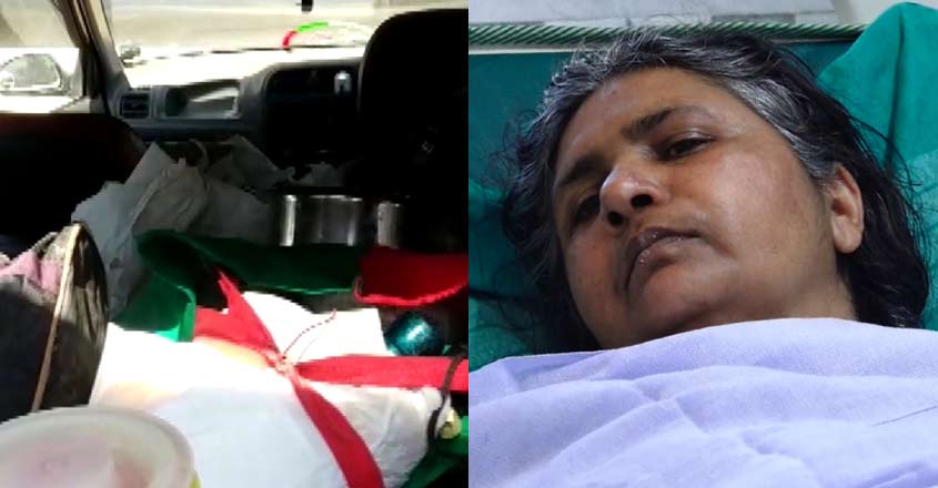 Paralysed Wayanad woman found in car abandoned in Adimaly, husband missing Paralysed Wayanad woman found in car abandoned in Adimaly, husband missing