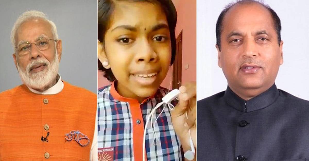 PM Modi, Devika SS, Jairam Thakur PM Modi, Devika SS, Jairam Thakur
