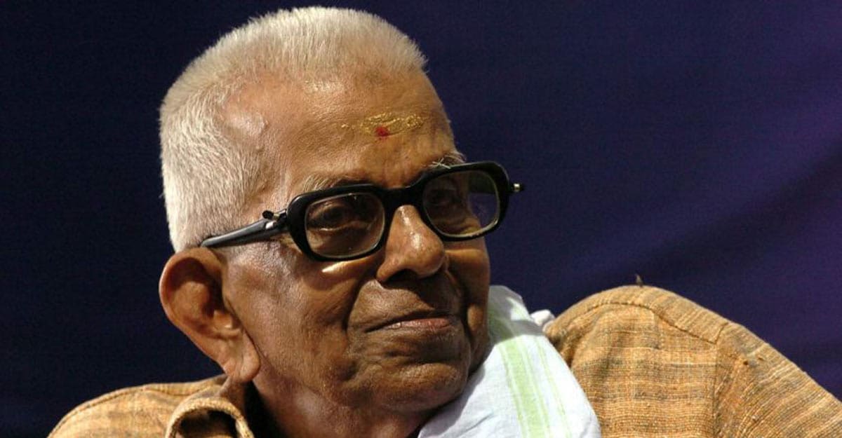 Kerala's Legendary Poet Akkitham Achuthan Namboothiri Dies At 94 