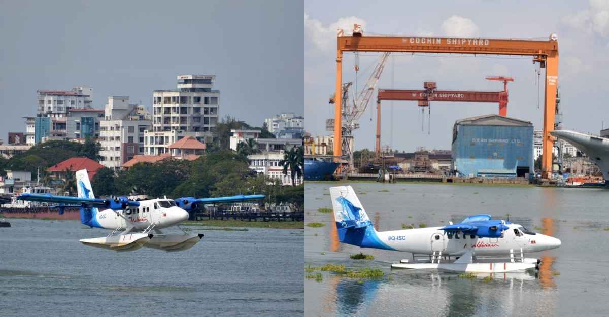 Second seaplane lands in Venduruthy channel on Sunday after 69 years Second seaplane lands in Venduruthy channel on Sunday after 69 years