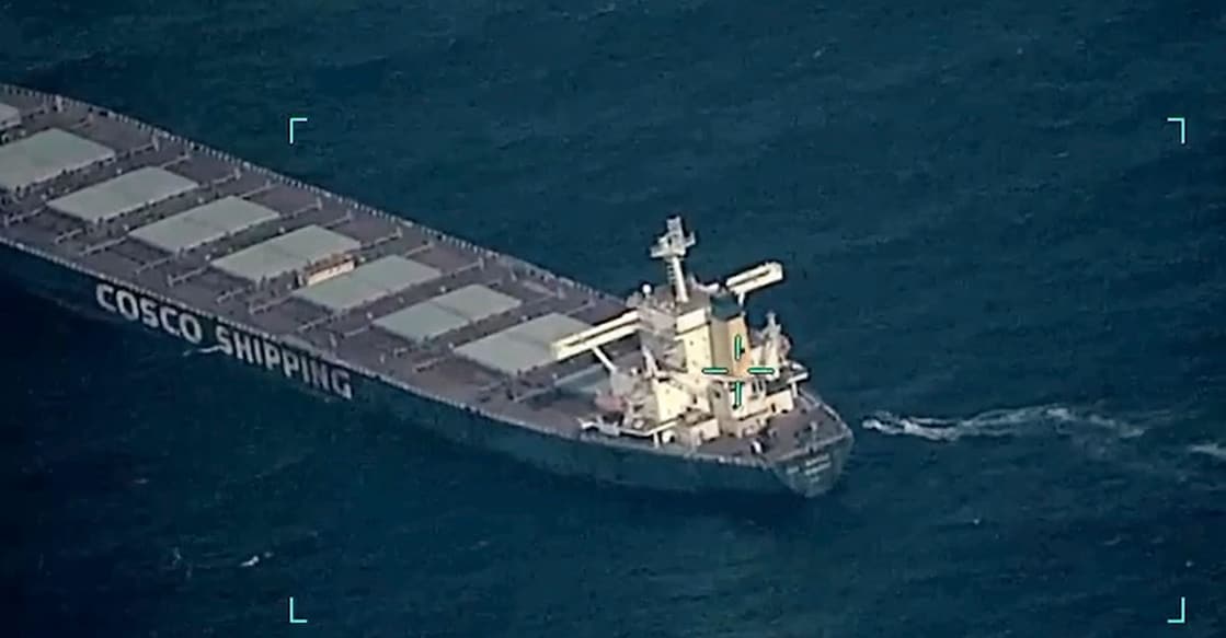 MV Lila Norfolk, a cargo ship, which was hijacked near Somalia's coast in the Arabian Sea. INS Chennai of the Indian Navy closely followed the hijacked ship and rescued all 21 crew, including 15 Indians, onboard. Photo: PTI