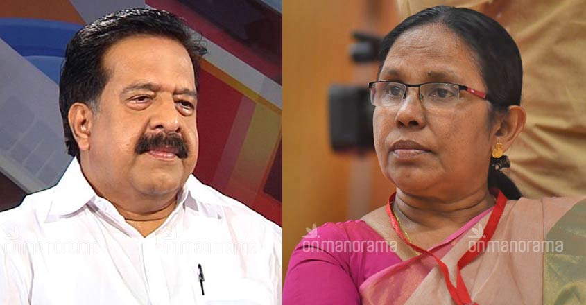 Coronavirus: Shailaja and Chennithala spar over behaviour of family ...