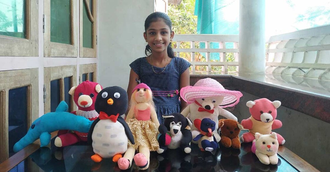 Little star | Idukki girl makes toys during lockdown, gifts these to other children