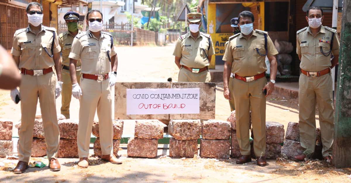 kasaragod-lockdown-police kasaragod-lockdown-police