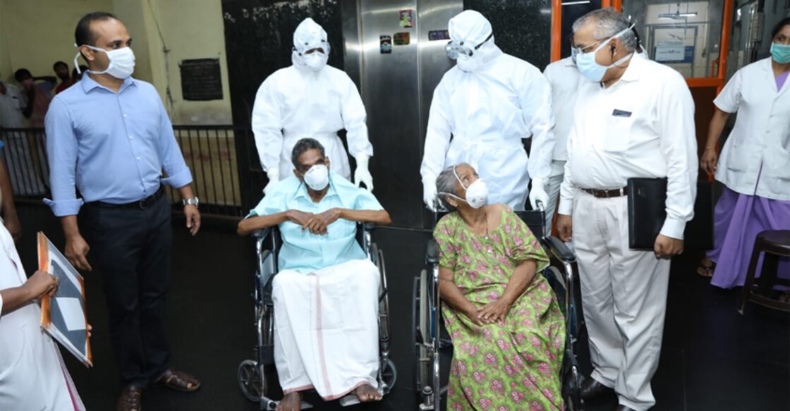 India's oldest COVID-19 survivor, wife return home
