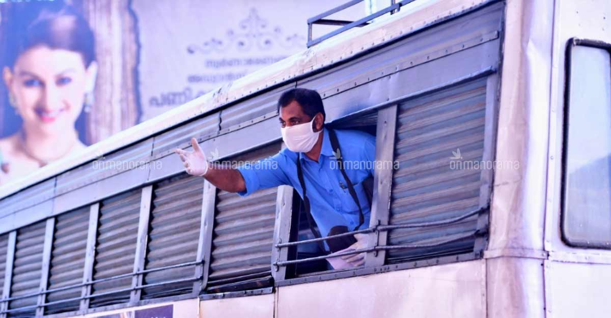 1,850 KSRTC buses begin services, operation restricted to 7am-11am, 4pm-7pm time slots 1,850 KSRTC buses begin services, operation restricted to 7am-11am, 4pm-7pm time slots