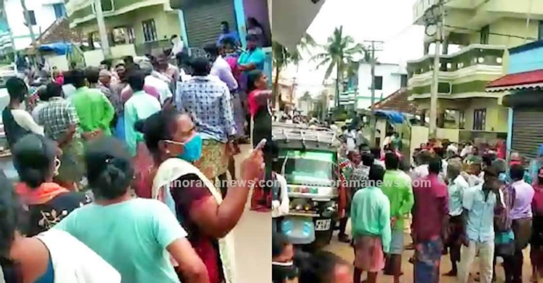 Coastal folk in Poonthura, where cases are multiplying, defy lockdown, fill streets Coastal folk in Poonthura, where cases are multiplying, defy lockdown, fill streets