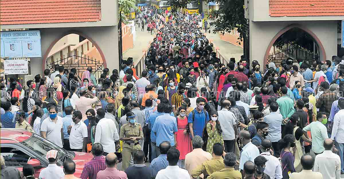 ‘Mockery of social distancing norms’: Tharoor blames govt for crowding at Kerala exam hall 