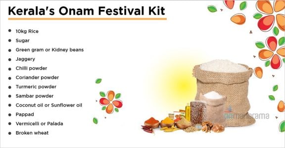 Free Onam grocery kit, 10kg rice for ration card holders in Kerala Free Onam grocery kit, 10kg rice for ration card holders in Kerala