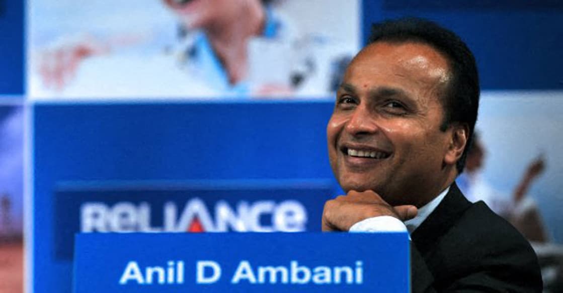 In this file photograph from September 2012, Anil Ambani smiles during the annual general meeting of Reliance Power in Mumbai. File photo: AFP
