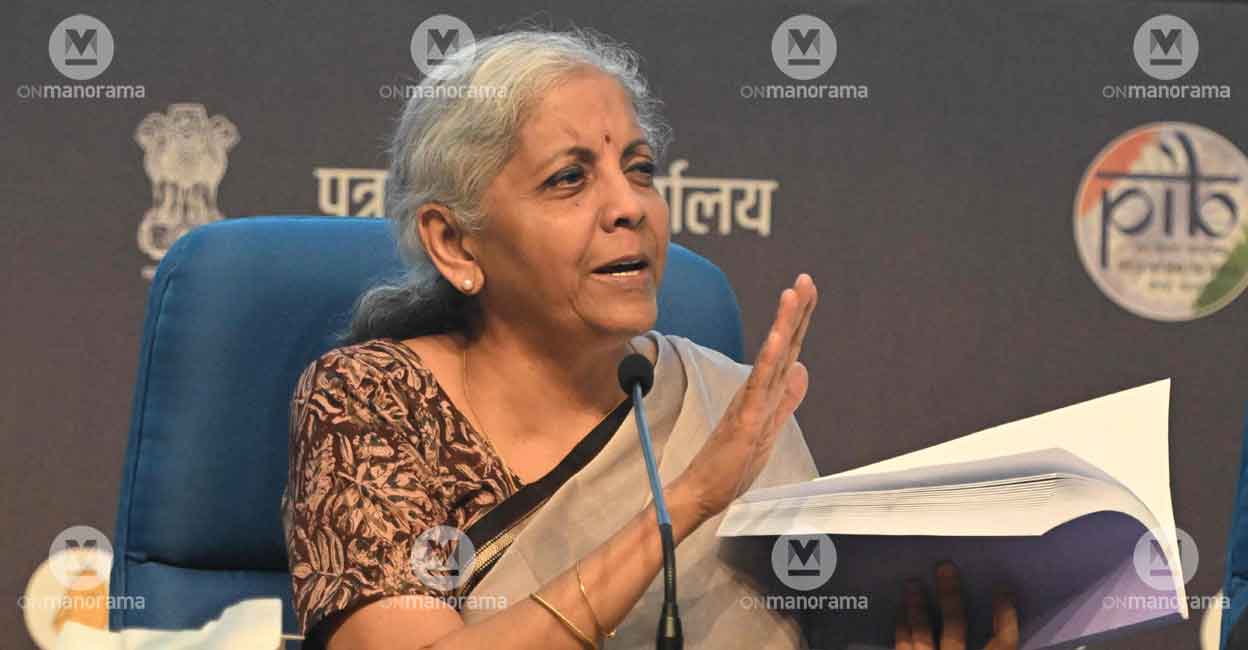 Finance Minister Nirmala Sitharaman. Photo: Josekutty Panackal/Manorama
