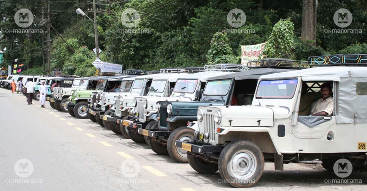 Taxi Jeep Wayanad - 2005 Sept Jeep taxis are common in the high ranges of Kerala. File photo: Manorama