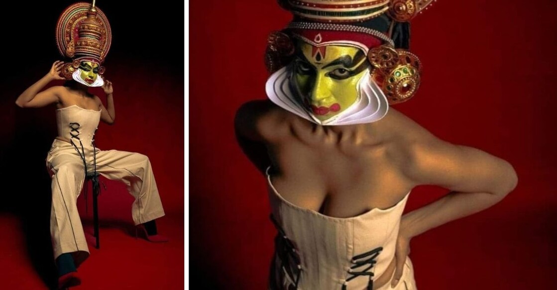 A few snaps from a Kathakali photoshoot shared online. Credit: To the rightful owner