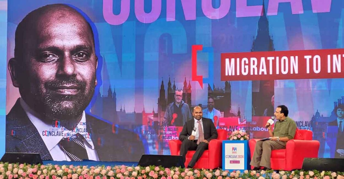 British MP Sojan Joseph attends the Manorama News Conclave 2024 in Thiruvananthapuram. Photo: Manorama