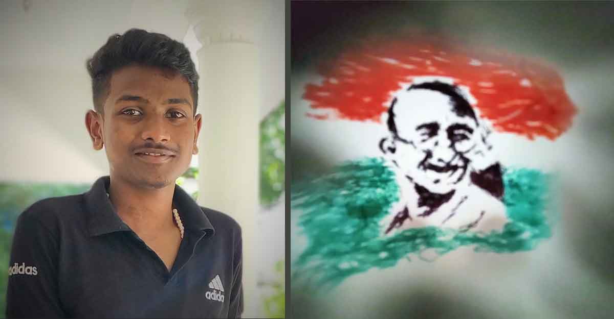 Ernakulam lad vaults to India Book of Records with miniature art of Gandhi in egg shell 