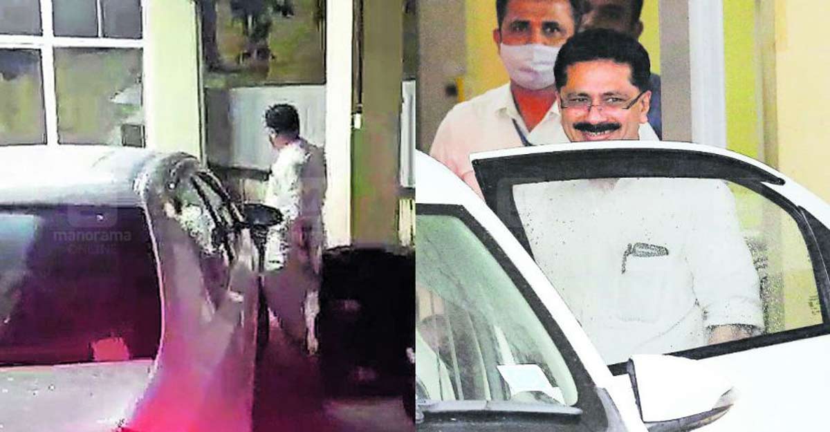 jaleel-nia Higher Education Minister KT Jaleel before and after the interrogation at National Investigation Agency (NIA)'s office