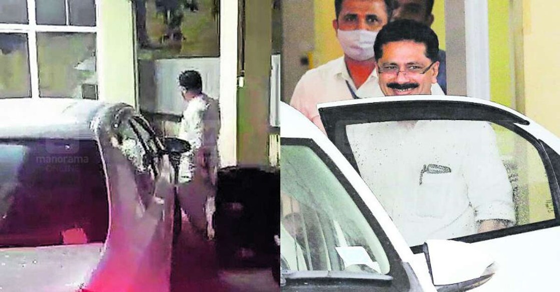jaleel-nia Higher Education Minister KT Jaleel before and after the interrogation at National Investigation Agency (NIA)'s office