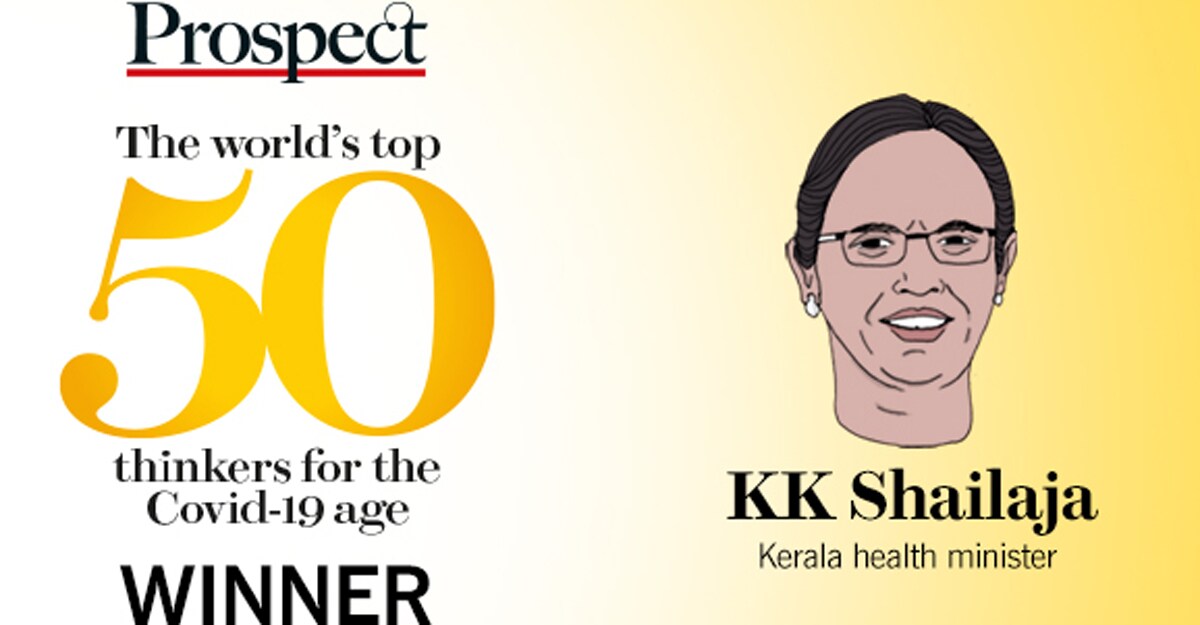 KK Shailaja pips Jacinda Ardern to claim Prospect's World's Top Thinker 2020 spot