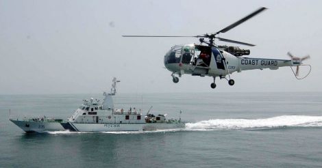 Coast guard rescues 8 fishermen adrift on boat in Kochi