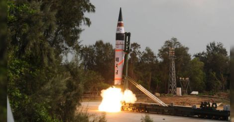 India successfully test-fires nuclear capable Agni-5