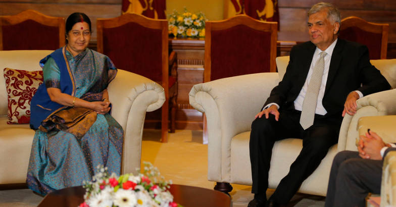 Sushma visit: India, Sri Lanka review bilateral issues | Ranil ...