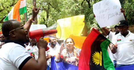 Protest by African Students 