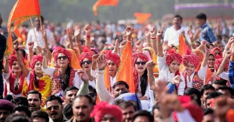 Rajput community holds massive protest against 'Padmavati'