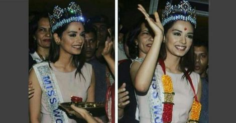Miss World Manushi Chhillar returns to grand welcome in India