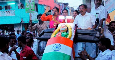 Parading fake Jaya body in coffin! TN bypoll campaigning hits a new low
