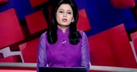 TV anchor reads out breaking news of her husband's death 