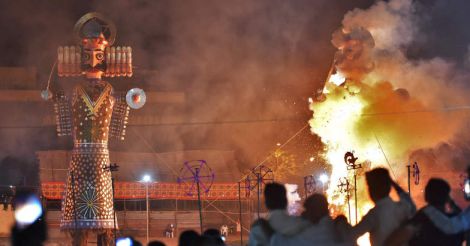 Story in pictures: how India celebrated Dussehra