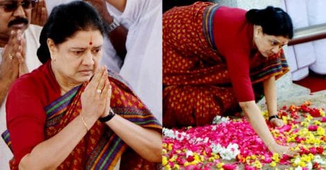 At Jaya memorial, Sasikala took a 'mighty vow' to destroy Panneerselvam | Video