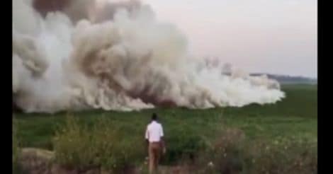 Bellandur lake catches fire again