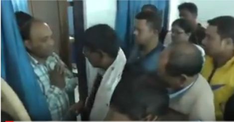 Engineer forced to touch BJP MLA's feet in Assam | Video