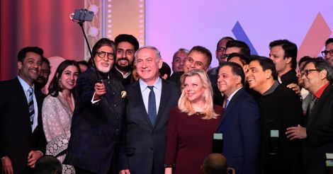 'Oscar' moment: Israel PM Netanyahu clicks selfie with B-town stars