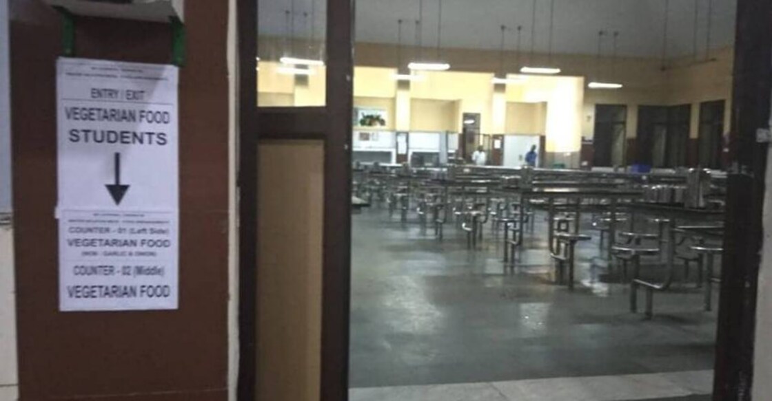 Untouchability alleged in IIT-M as posters for veg, non-veg students surface Untouchability alleged in IIT-M as posters for veg, non-veg students surface