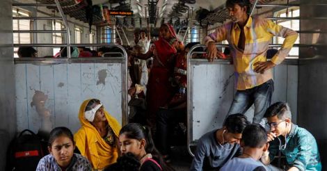 INDIA-HEALTHCARE-TRAIN