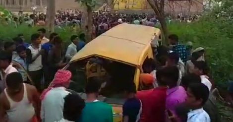 13 children killed as train hits school bus at unmanned crossing in UP